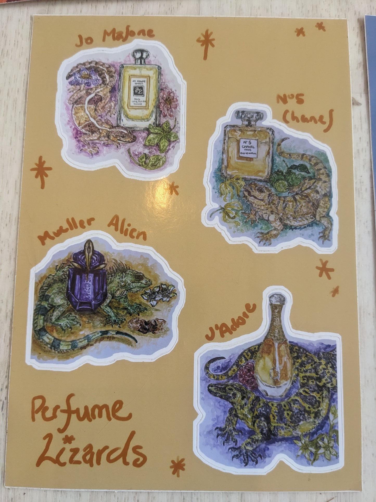 Perfume Lizards Sticker Sheet