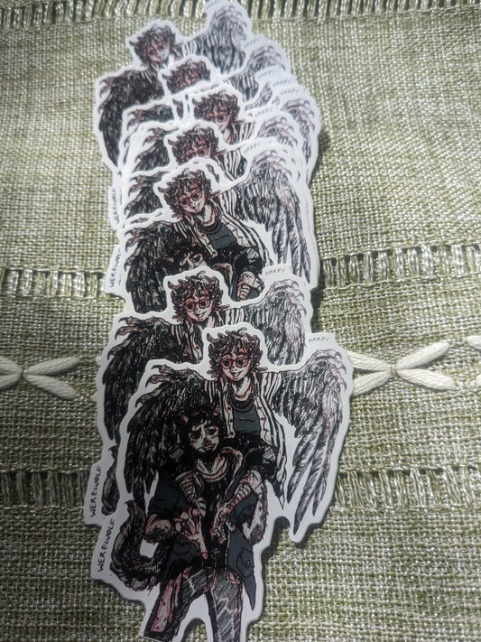 Harpy & Werewolf Sticker