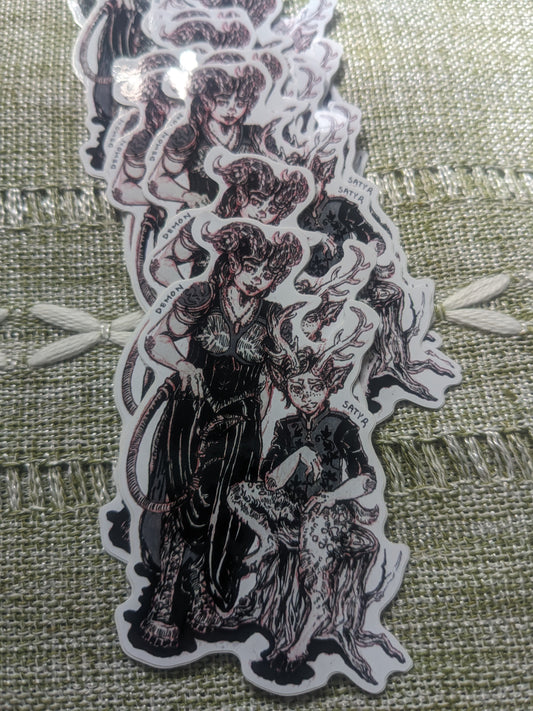 Demon & Satyr Sticker