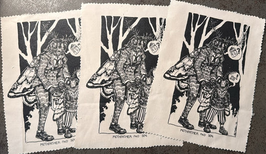 Mothfather & Son A5 Fabric Patch