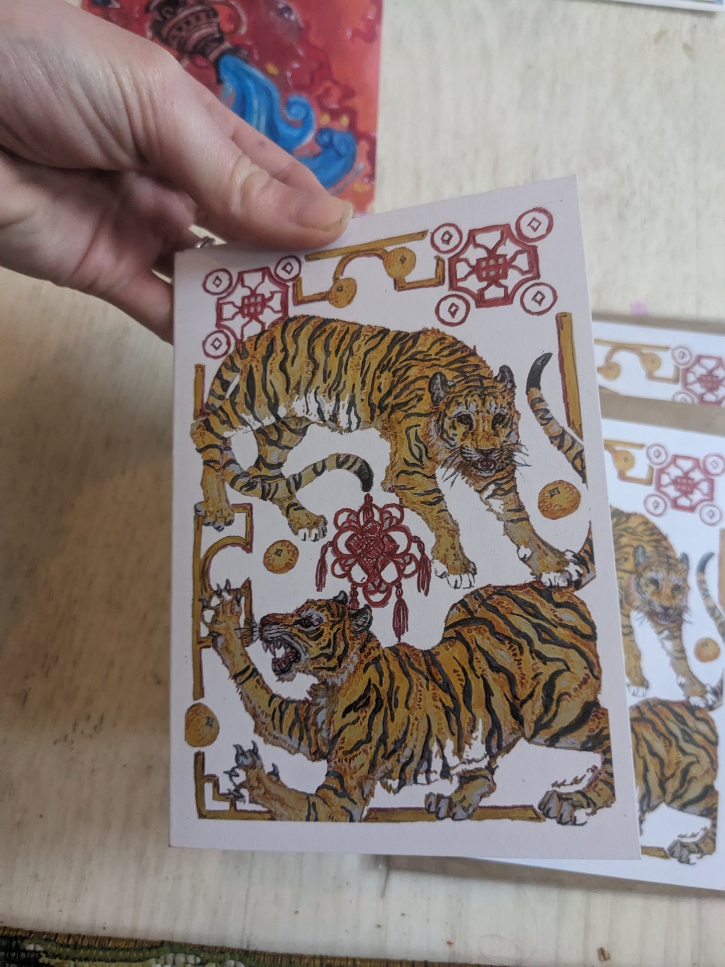 Two Parts of One Greeting Card