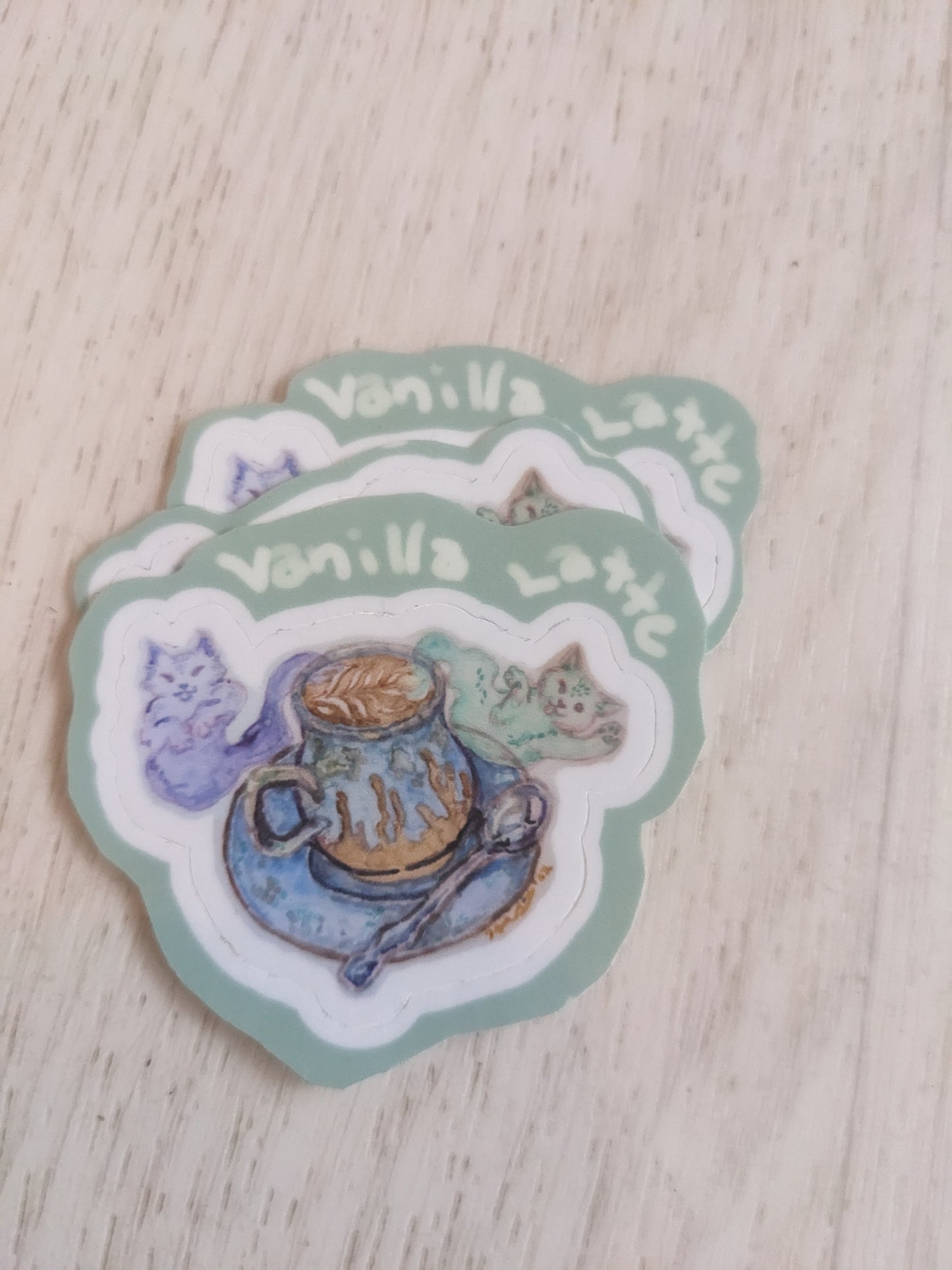 Vanilla Latte Kitty Sticker