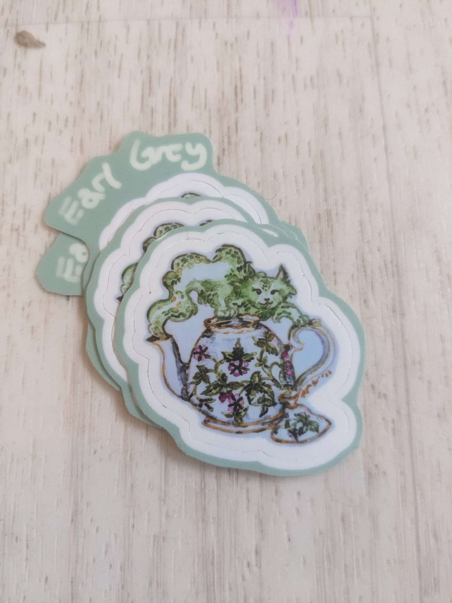 Earl Grey Kitty Sticker