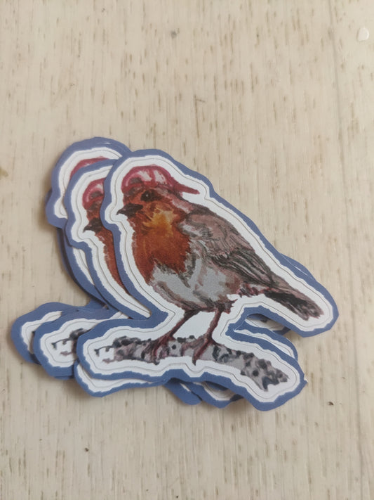 Brad the European Robin Sticker
