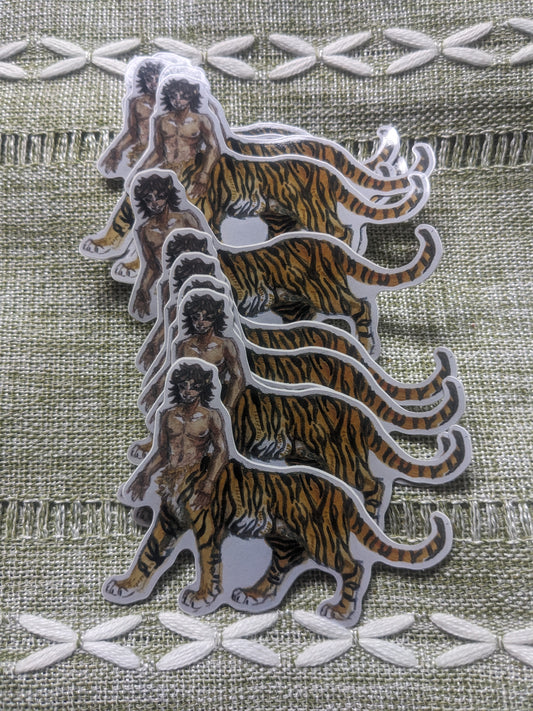 Tigertaur Standing Sticker