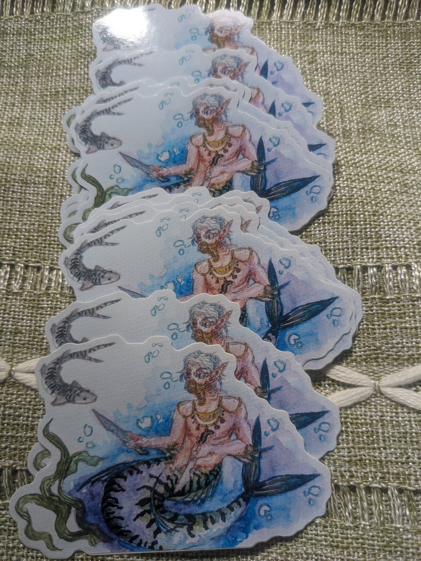 Mackerel Merman Sticker