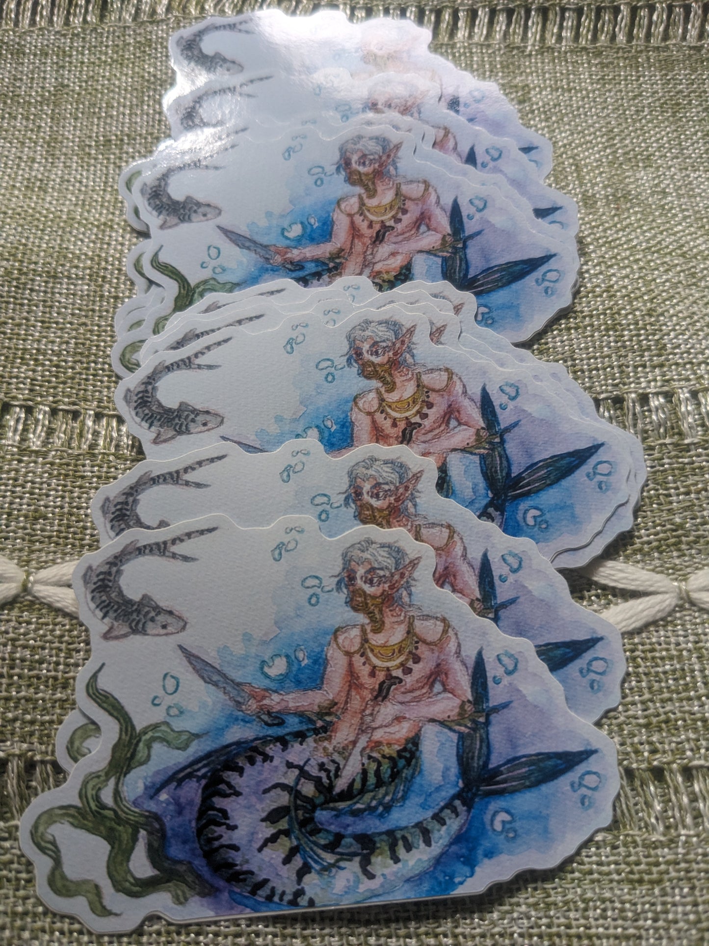 Mackerel Merman Sticker