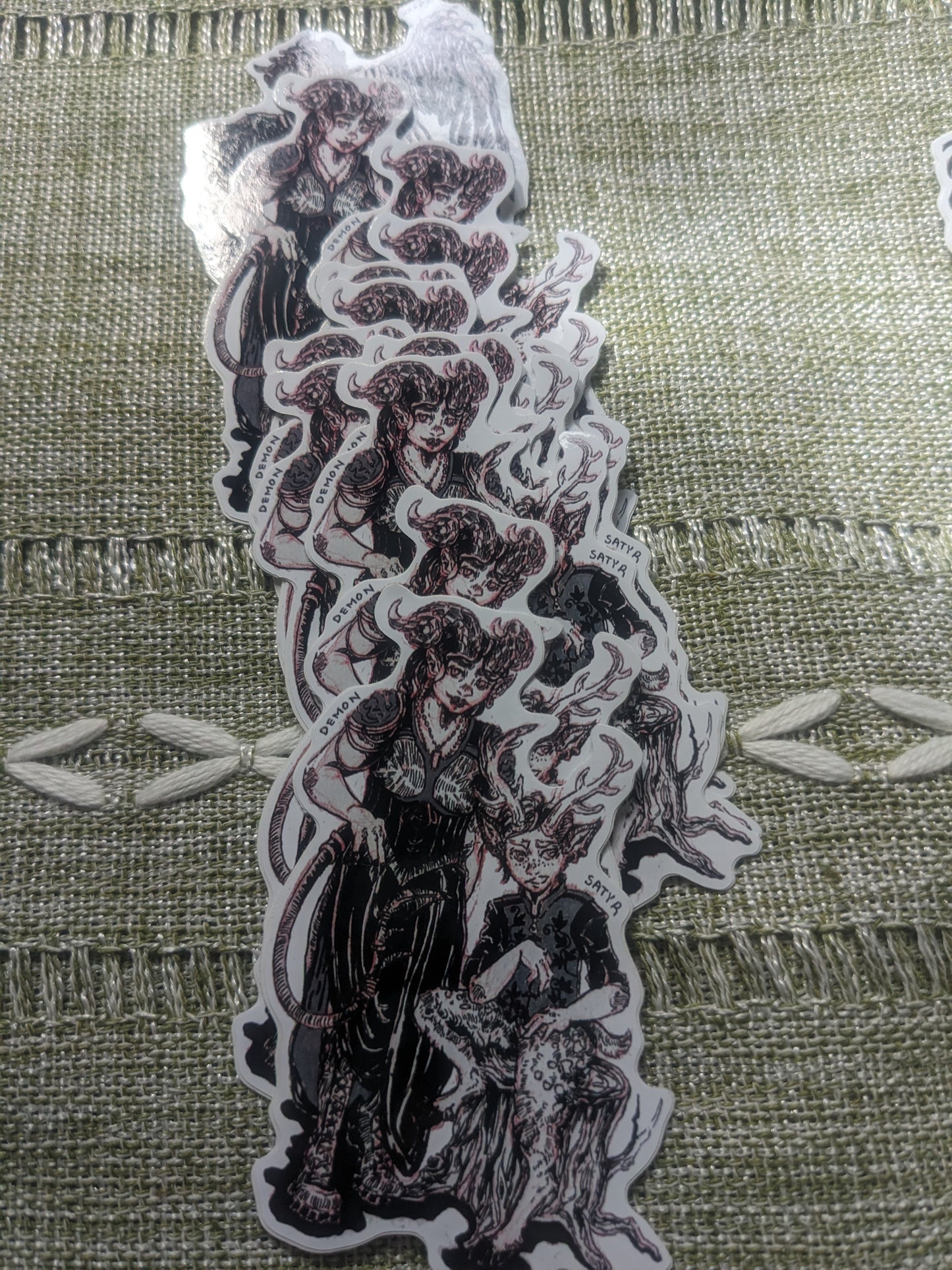 Demon & Satyr Sticker