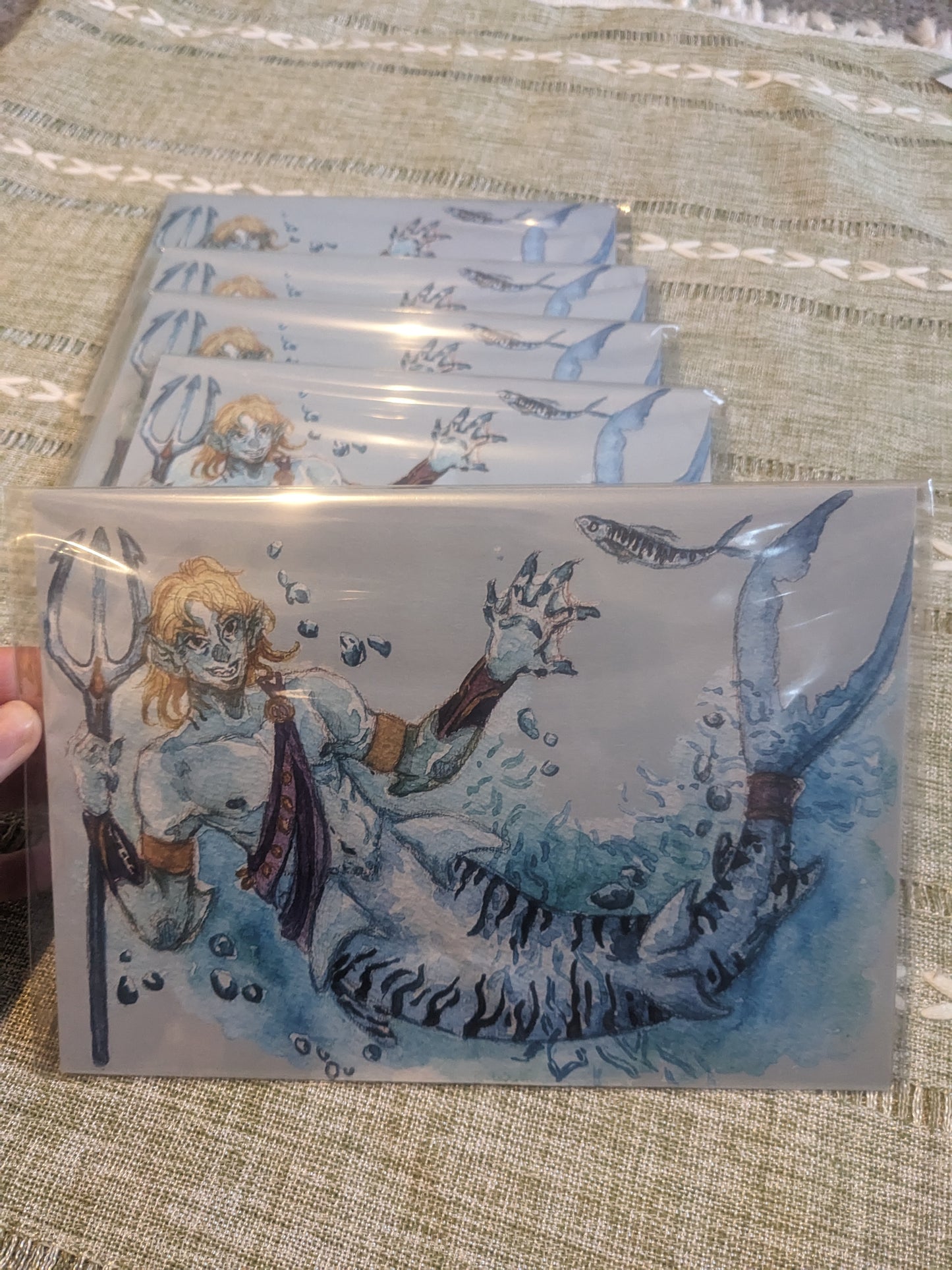 Tiger Shark Merman Print