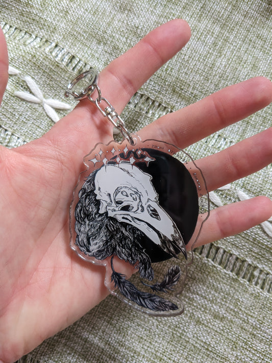 Corvus Corone Large Keycharm