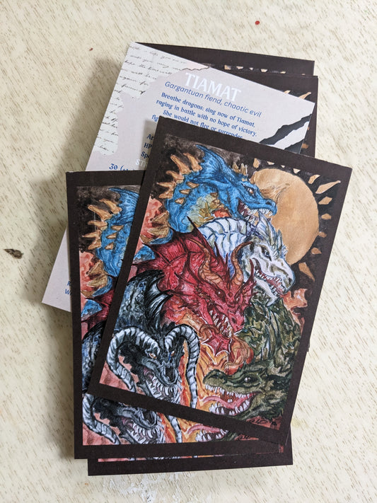 Tiamat, Queen of Dragons Mini Print & Stat Block