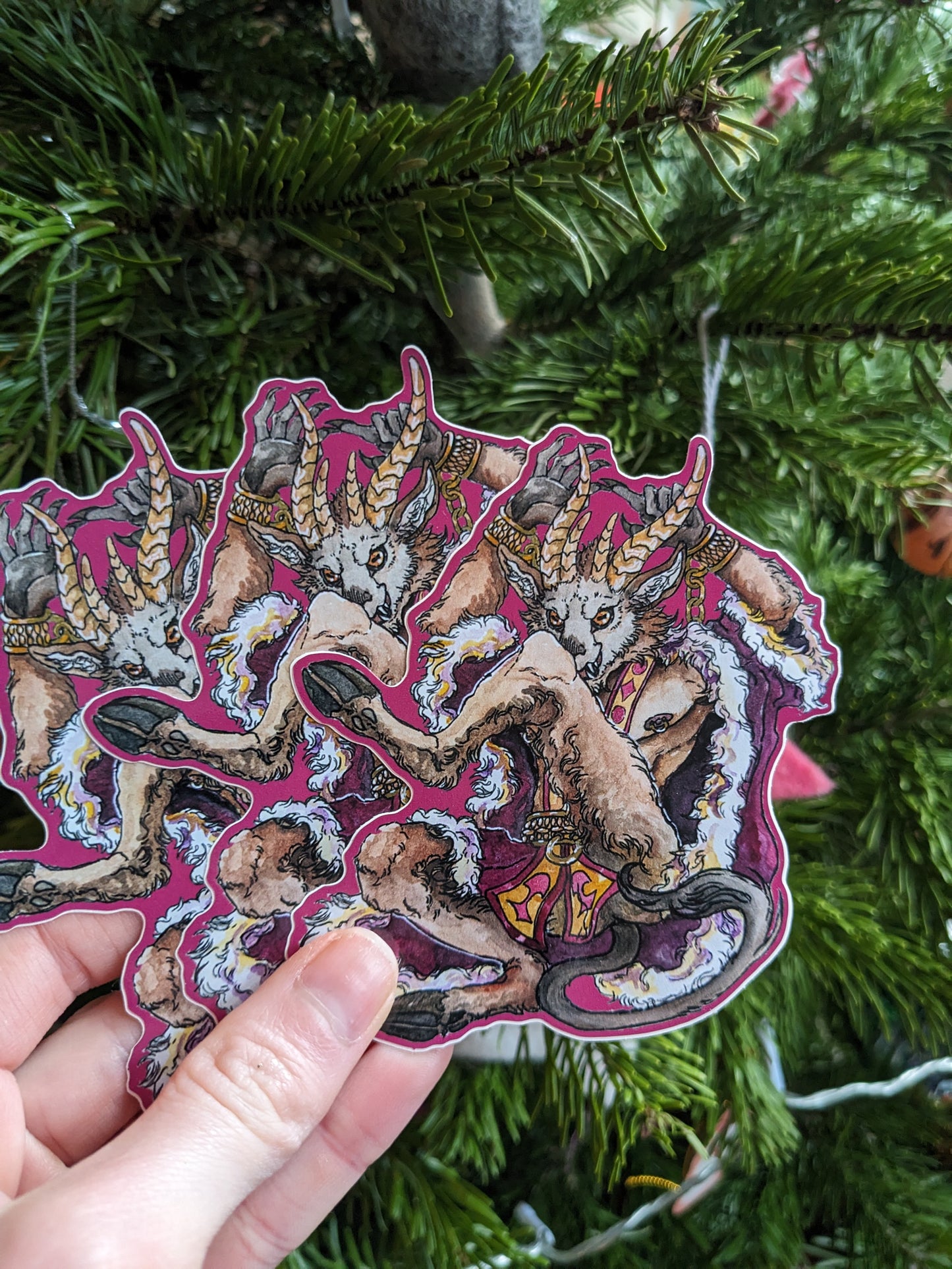 LIMITED STOCK: Mischievous Krampus Sticker