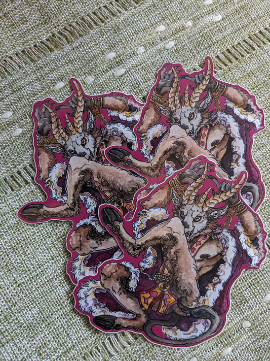 LIMITED STOCK: Mischievous Krampus Sticker