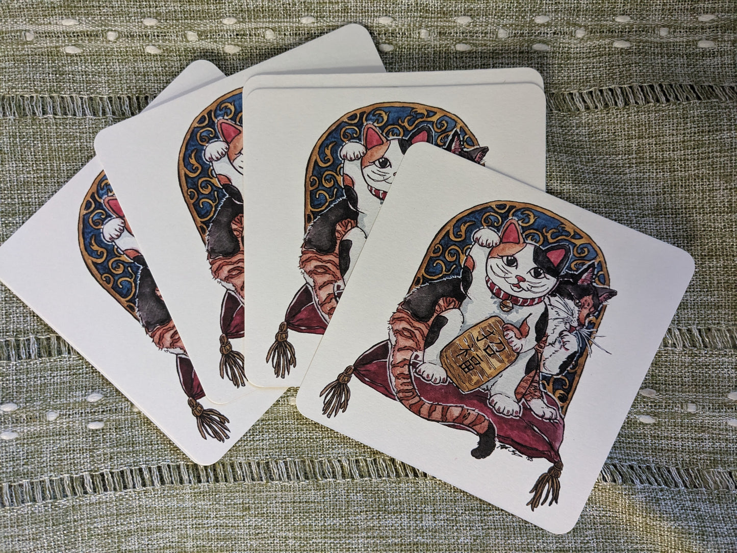 Maneki Neko Mini Print