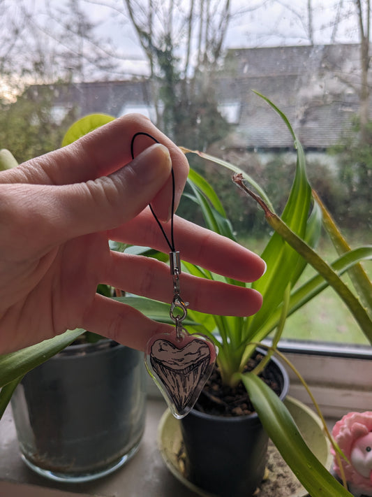 Megalodon Tooth Phone Charm