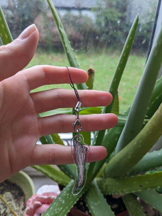 Triceratops Horn Phone Charm