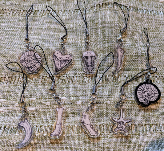 Sauropod Femur Phone Charm