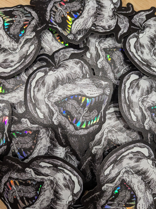 Consume Me Holographic Sticker