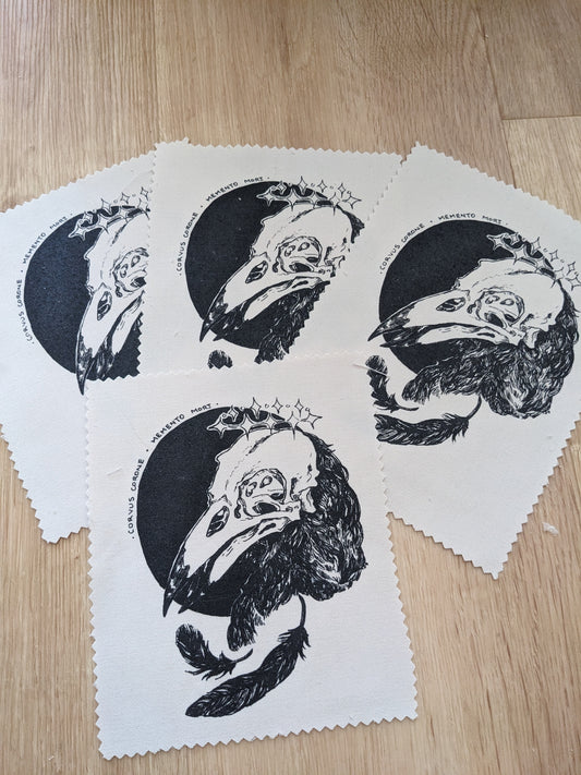 Crow Skull Fabric Patch