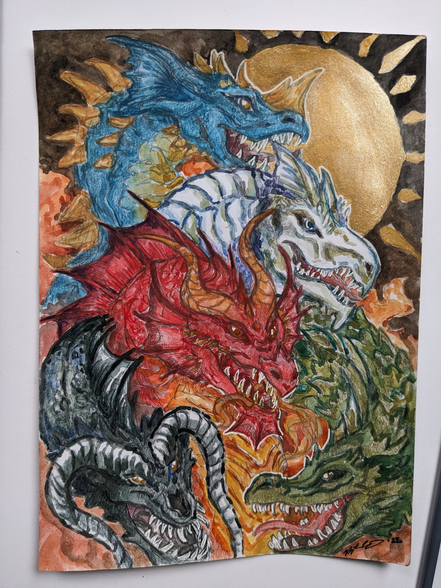 Tiamat, Queen of Dragons Mini Print & Stat Block